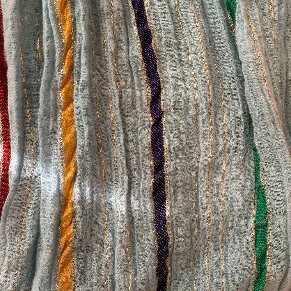 Striped Vintage 70’s Bohemian Maxi Dress - Picture 7 of 9